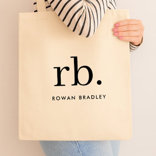 Sac fourre-tout à monogramme personnalisé Sacs e
