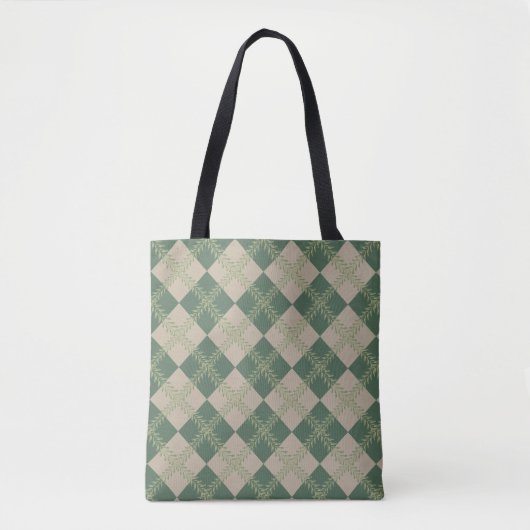 Sac fourre-tout à motif Argyle (Devant)