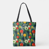 Sac fourre-tout à motif de cercle abstrait vert Ar (Dos)