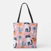 Sac fourre-tout à motif de chat (Dos)