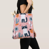 Sac fourre-tout à motif de chat (De près)