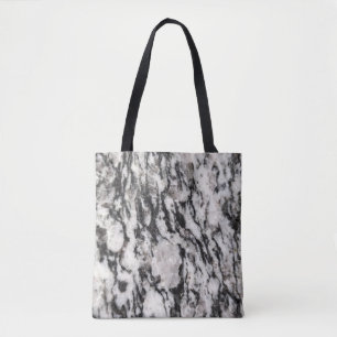 Sac fourre-tout à motif de taches blanches et noir