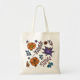 Sac fourre-tout à motif floral