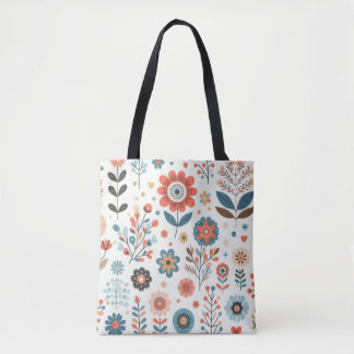 Sac fourre-tout à motif floral - Design élégant
