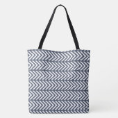 Sac fourre-tout à motif gris (Dos)