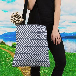 Sac fourre-tout à motif gris