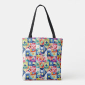 Sac fourre-tout à motif numérique géométrique abst (Dos)