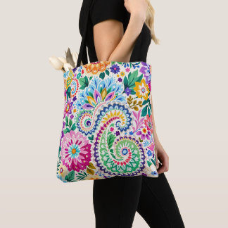 Sac fourre-tout à motif paisley très joli