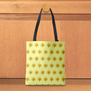 Sac fourre-tout à motif sans couture de jonquille
