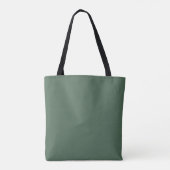 sac fourre-tout à motif vert argyle avec nom (Dos)