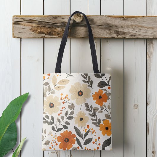 Sac fourre-tout à motifs floraux Boho