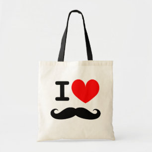 Sac fourre-tout à moustache du coeur I