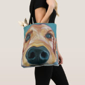 Sac fourre-tout à nez de chiot (De près)