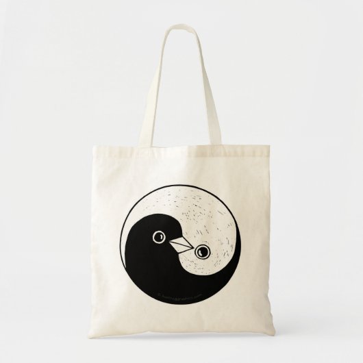 Sac fourre-tout à paix de colombes de Yin Yang (Devant)