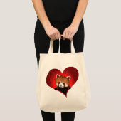 Sac fourre-tout à panda rouge (Devant (produit))