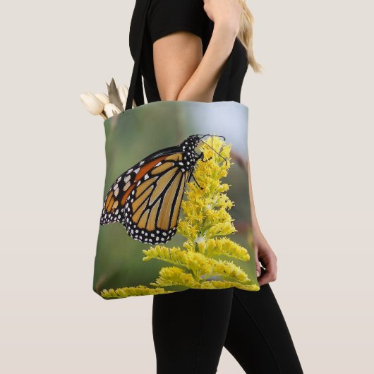 Sac fourre-tout à papillon de monarque (De près)