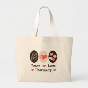 Sac fourre-tout à pharmacie d'amour de paix