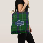 Sac fourre-tout à plaid de tartan de Duncan (De près)
