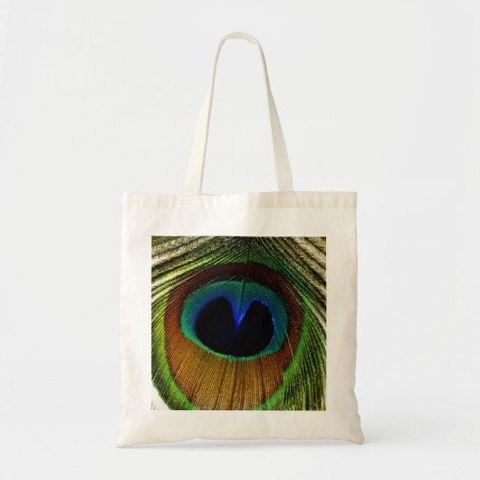 Sac fourre-tout à plume de paon (Devant)