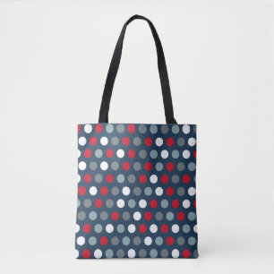 Sac fourre-tout à pois patriotique