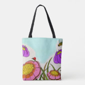 Sac fourre-tout à pré de fleur (Dos)