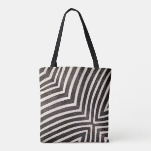 Sac fourre-tout à rayures zèbre funky