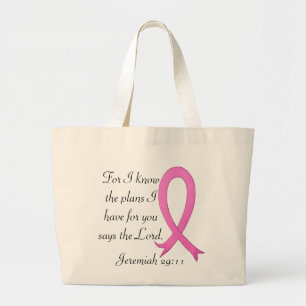 Sac fourre-tout à ruban de rose de vers de bible
