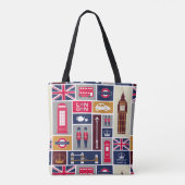Sac fourre-tout à thème de Londres (Dos)