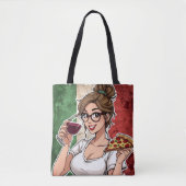 Sac fourre-tout à thème italien (Devant)
