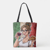Sac fourre-tout à thème italien (Dos)