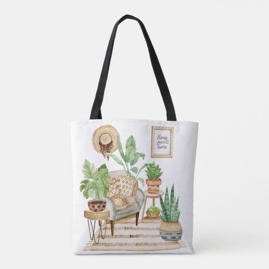 Sac fourre-tout à thème jardin (Dos)