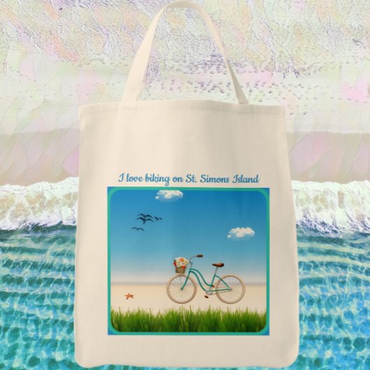 Sac fourre-tout à vélo de plage de St Simons Islan