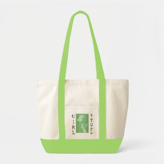 Sac fourre-tout à vert de substance de fille de (Devant)