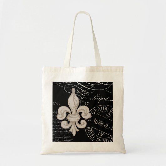 Sac fourre-tout à Vintage Fleur de Lis… (Devant)