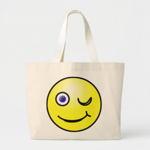Sac fourre-tout à visage jaune