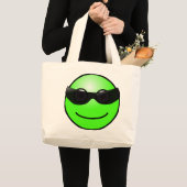 Sac fourre-tout à visage vert (Devant (produit))