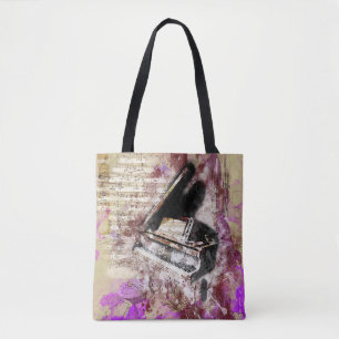 Sac fourre-tout abstrait à pourpre de conception