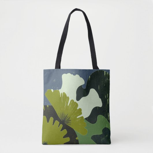 Sac fourre-tout abstrait botanique moderne (Devant)