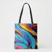 Sac fourre-tout Abstrait d'impression (Devant)