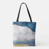 Sac fourre-tout Abstrait moderne avec accents or (Dos)