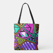 sac fourre-tout abstrait néon (Dos)