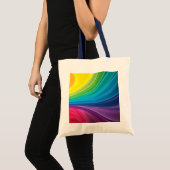Sac fourre-tout Abstrait Rainbow Swirl (Devant (produit))