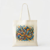 Sac fourre-tout Abstrait vibrant (Devant)
