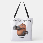 Sac fourre-tout Adorables 3D Chubby Cheval Poids L (Dos)