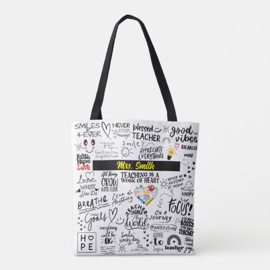 SAC FOURRE-TOUT AFFIRMATIONS ENSEIGNANTS - Personn (Dos)