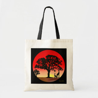 Sac fourre-tout africain à coucher du soleil