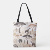 Sac fourre-tout africain à thème Safari avec anima (Dos)