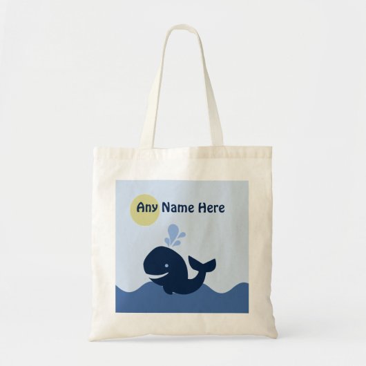 Sac fourre-tout Ahoy Mate / Baleine / Voilier pers (Devant)