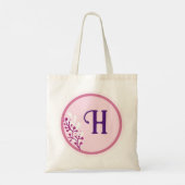 Sac fourre-tout - Ajouter votre initiale - Violet (Dos)