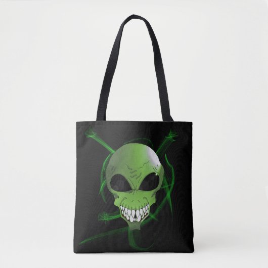 Sac fourre-tout Alien vert (Devant)